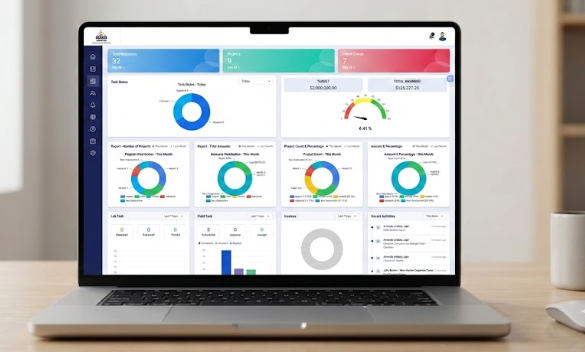 BuildFlow Construction Management System dashboard preview